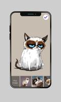 Grumpy Cat ART Wallpapers Lock Screen Password capture d'écran 2
