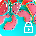 Juicy Watermelon ART Pattern Lock Screen Password ikon