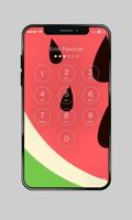 Juicy Watermelon ART Pattern Lock Screen Password اسکرین شاٹ 1