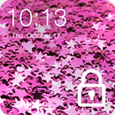 Pink Glitter Glow Star Wallpaper Sparkling Lock APK