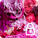 Pink Flowers For Girls Valentine Love PIN Lock APK