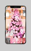 Pink Christmas Winter Snow PIN AppLock Security Affiche