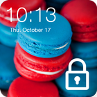 Sweet Red Blue Macaron Wallpaper AppLock Security icon