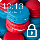 Sweet Red Blue Macaron Wallpaper AppLock Security ícone