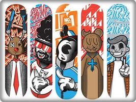 Skateboard Design Affiche