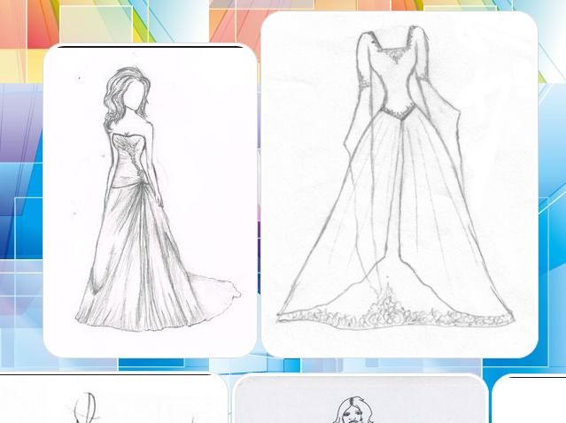  Desain  Baju Pengantin Sketsa Baju Desain  Pernikahan