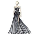 Sketch Design Evening Dress-icoon