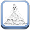 Sketch of Design of Bridal Gown APK