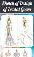 Sketch of Design of Bridal Gown screenshot 1
