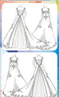 Sketch of Design of Bridal Gown screenshot 2