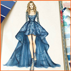 Sketches Design Evening Dresses 2018 Zeichen