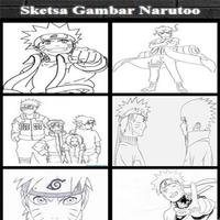 Sketsa Gambar Narutoo Anime स्क्रीनशॉट 3