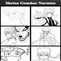 Sketsa Gambar Narutoo Anime स्क्रीनशॉट 1