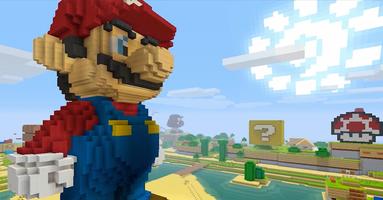 Mario skin for Minecraft PE Affiche