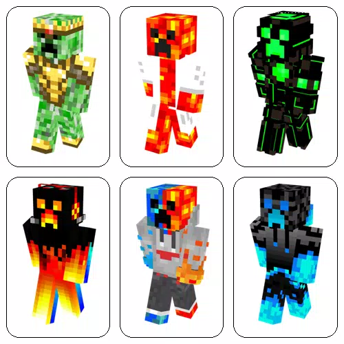 Minecraft PE - TOP 5 CREEPER SKINS! Pocket Edition Skins w/ Download  (0.11.1) 