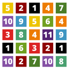 Color Number Blocks-icoon