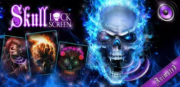 Skull Lock Screen 💀 Gif Lockscreen Wallpaper