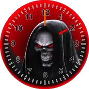 Skull Clock Widget
