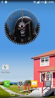 Skull Clock Widget Affiche