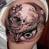 برنامه‌نما Skull Tattoo Design For Men عکس از صفحه