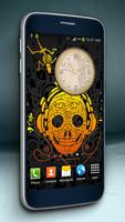 Skulls Analog Clock with Alarm ポスター