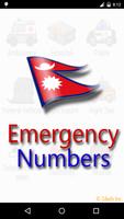 Nepal Emergency Numbers poster