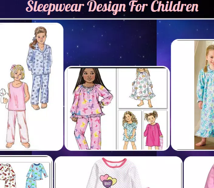 تصميم ملابس النوم للأطفال APK للاندرويد تنزيل