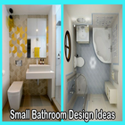 Petites idées de conception de salle de bain icône