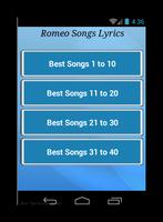 1 Schermata Romeo Songs Lyrics