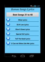 2 Schermata Romeo Songs Lyrics