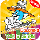 Jerry & Blue Cat Coloring book : Fun Coloring page APK