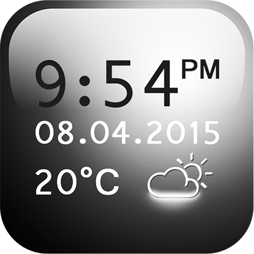 Smoked Glass Weather Clock