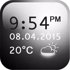 Smoked Glass Weather Clock APK download