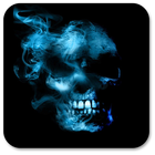 Smoking Skull Live Wallpaper icône