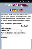 SMS Anonyme Affiche