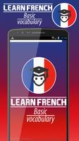 Learn Basic French vocabulary Plakat