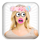 Funny Face Camera Stickers Zeichen
