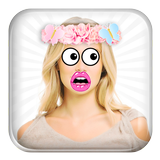 Funny Face Camera Stickers simgesi
