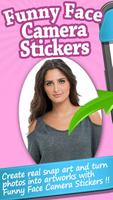 Funny Face Camera Stickers plakat