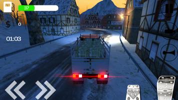 برنامه‌نما Snowy Mountain Truck Driving عکس از صفحه
