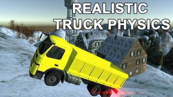 Snowy Mountain Truck Driving پوسٹر