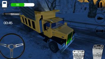 Snowy Mountain Truck Driving screenshot 2