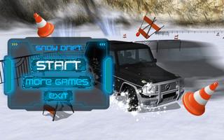 Snow Drift Car GELIK Mercedes Affiche