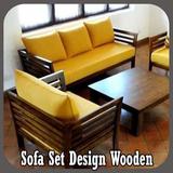 Sofa Set Design Wooden icône