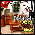 sofa set design in wood style 2018