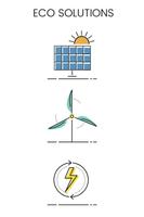Solar Power - Schéma de câblage 'Solar enegy' Affiche