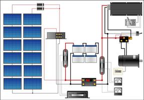 Solar Power - 'Solar energy' Wiring diagram ảnh chụp màn hình 1