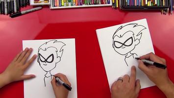 Learn to draw Titans Go step by step Screenshot 1