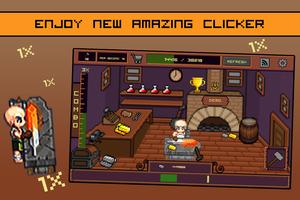 Smithy Clicker - 8 bit game poster