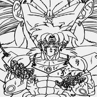 Sketches of Son Goku Super Saiyan Affiche